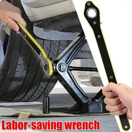 SSKFHGI Automotive Jack Ratchet WrenchAuto LaborSaving Jack Ratchet WrenchSwivel Tire Wheel Jack Ratchet WrenchWrench Jack Lift Speed Handle Tool Car Jack Lug Wrench for Travel Motorcycle Car SUV
SSKFHGI Automotive Jack Ratchet WrenchAuto LaborSaving Jack Ratchet WrenchSwivel Tire Wheel Jack Ratchet WrenchWrench Jack Lift Speed Handle Tool Car Jack Lug Wrench for Travel Motorcycle Car SUV