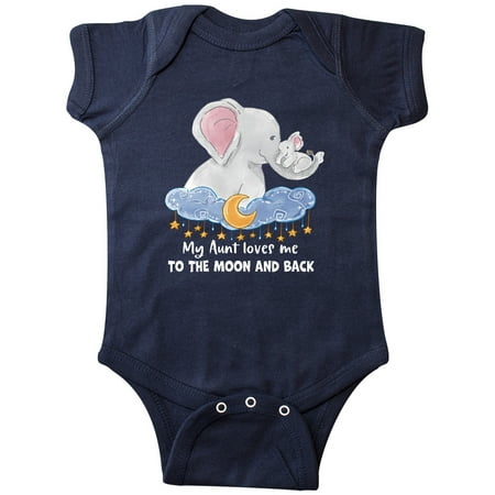 Inktastic My Aunt Loves me to the Moon and Back Elephant Family Gift Baby Boy or Baby Girl Bodysuit
Inktastic My Aunt Loves me to the Moon and Back Elephant Family Gift Baby Boy or Baby Girl Bodysuit