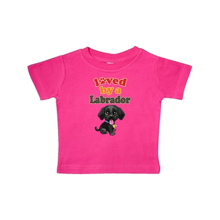 Inktastic Labrador Retriever Dog Black Lab Gift Baby Boy or Baby Girl T-Shirt