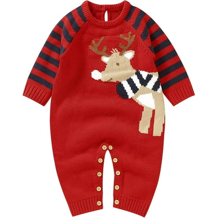 PIKADINGNIS Unisex Baby Girl Boy Christmas Outfits Cartoon Printed Long Sleeve Knited Sweater Romper Jumpsuit Warm Winter Clothes
PIKADINGNIS Unisex Baby Girl Boy Christmas Outfits Cartoon Printed Long Sleeve Knited Sweater Romper Jumpsuit Warm Winter Clothes