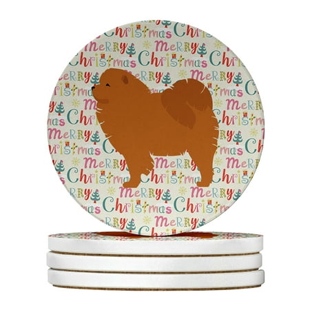 Chow Chow Merry Christmas Large Sandstone Coasters Pack of 4 4 in x 4 in
Chow Chow Merry Christmas Large Sandstone Coasters Pack of 4 4 in x 4 in