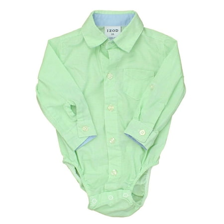 Pre-owned Izod Boys Green | White | Checks Button Down Long Sleeve size: 3-6 Months
Pre-owned Izod Boys Green | White | Checks Button Down Long Sleeve size: 3-6 Months