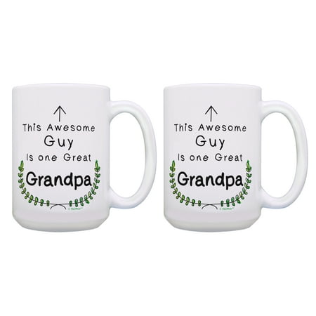 ThisWear Grandpa Birthday Gifts This Awesome Guy Is One Great Grandpa Mug Set Grandfather Gifts Grandpa Gift Set 2 Pack 15oz Coffee Mugs
ThisWear Grandpa Birthday Gifts This Awesome Guy Is One Great Grandpa Mug Set Grandfather Gifts Grandpa Gift Set 2 Pack 15oz Coffee Mugs