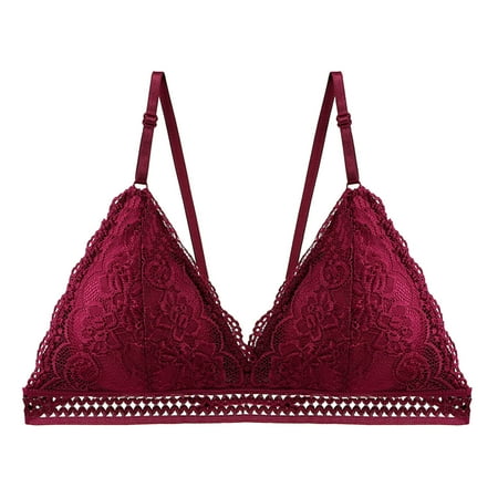 Daqian Clearance Bras for Women Fashion Woman s Lace Active Bra Beauty Back Wrap Hollow Out Bra Underwear Women Bras on Sale Wine 8(L)
Daqian Clearance Bras for Women Fashion Woman s Lace Active Bra Beauty Back Wrap Hollow Out Bra Underwear Women Bras on Sale Wine 8(L)