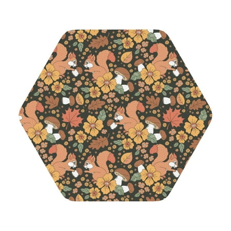 Pofeuu Squirrel Mushroom Yellow Flower Print Leather Coasters Set of 6 Round Cups Mugs Mat Pad for Home Kitchen Heat Resistant Drink Coasters Hexagon
Pofeuu Squirrel Mushroom Yellow Flower Print Leather Coasters Set of 6 Round Cups Mugs Mat Pad for Home Kitchen Heat Resistant Drink Coasters Hexagon