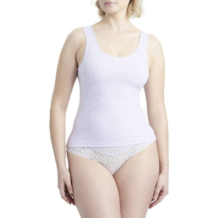 Women s Shaping Geometric Lace and Modal Tank Top