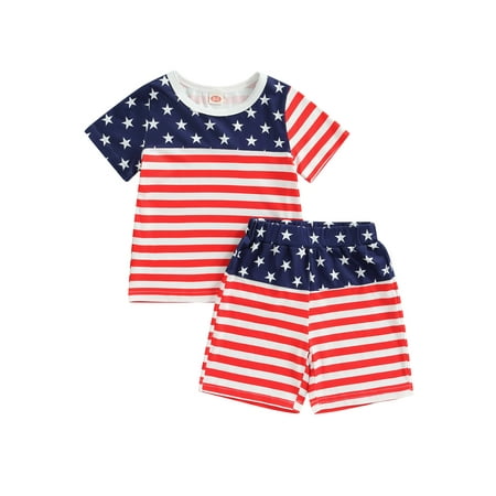 1-6 Years Toddler Baby Boy Girl 4th of July Summer Short Sleeve T-Shirt Tops USA Flag Shorts Set Independence Day Outfits
1-6 Years Toddler Baby Boy Girl 4th of July Summer Short Sleeve T-Shirt Tops USA Flag Shorts Set Independence Day Outfits