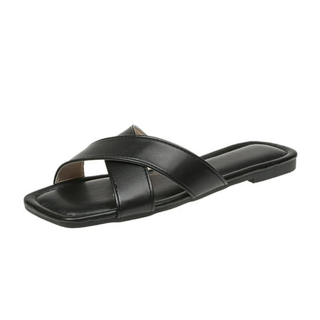 Sandals Women Fashion 2023 Fashion Summer Solid Color Leather Casual Open Toe Flat Slippers Shoes For Women Slip On Sandals
Sandals Women Fashion 2023 Fashion Summer Solid Color Leather Casual Open Toe Flat Slippers Shoes For Women Slip On Sandals