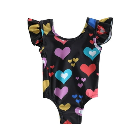 Kid Girl Romper Swimsuit Fly Sleeve Round Neck Heart Print Casual Spring Summer Swimwear Tops (3-24Months)
Kid Girl Romper Swimsuit Fly Sleeve Round Neck Heart Print Casual Spring Summer Swimwear Tops (3-24Months)