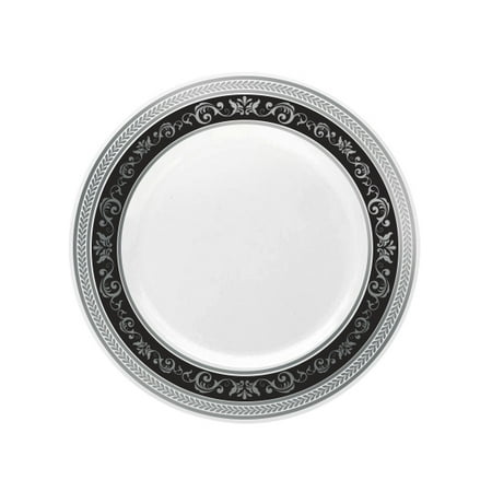 Royal Collection 7.25 White w/ Black and Silver Royal Border Salad/Dessert Plastic Plates *Case of 120*
Royal Collection 7.25 White w/ Black and Silver Royal Border Salad/Dessert Plastic Plates *Case of 120*