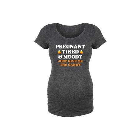 Bloom Maternity - Just Give Me The Candy - Maternity Scoop Neck T-Shirt