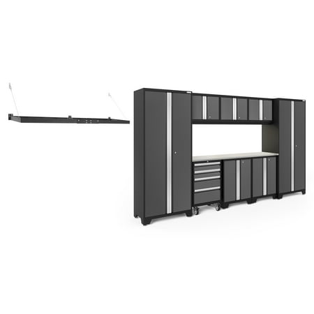 NewAge Products Bold Series Gray 10 Piece Cabinet Set Heavy Duty 24-Gauge Steel Garage Storage System LED Lights / Wall Mounted Shelf Included
NewAge Products Bold Series Gray 10 Piece Cabinet Set Heavy Duty 24-Gauge Steel Garage Storage System LED Lights / Wall Mounted Shelf Included
