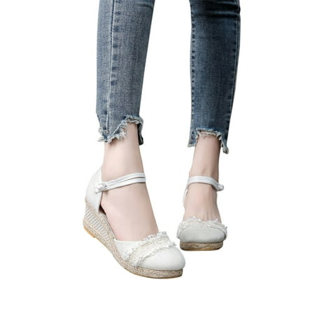 Kayannuo Womens Wedge Sandals Clearance Knitted Round Toe Lace Decoration Wedge Sandals Women s High Heel Summer Casual Slippers Gifts for Women
Kayannuo Womens Wedge Sandals Clearance Knitted Round Toe Lace Decoration Wedge Sandals Women s High Heel Summer Casual Slippers Gifts for Women