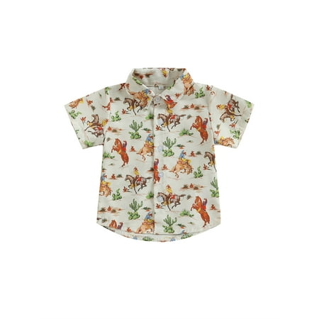 Suanret Kids Toddler Boys Summer Casual Shirt Short Sleeve Lapel Western Elements Print Button Tops Apricot Style 1 12-18 Months
Suanret Kids Toddler Boys Summer Casual Shirt Short Sleeve Lapel Western Elements Print Button Tops Apricot Style 1 12-18 Months