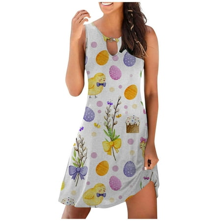 jsaierl Easter Dresses for Women Bunny Egg Print Casual Dresses Sleeveless Midi Sun Dress Resort Wear Tank Dresses Happy Easter Gift for Women
jsaierl Easter Dresses for Women Bunny Egg Print Casual Dresses Sleeveless Midi Sun Dress Resort Wear Tank Dresses Happy Easter Gift for Women