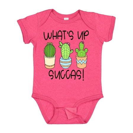 Inktastic What s Up Succas Funny Cacti Plants Gift Baby Boy or Baby Girl Bodysuit
Inktastic What s Up Succas Funny Cacti Plants Gift Baby Boy or Baby Girl Bodysuit