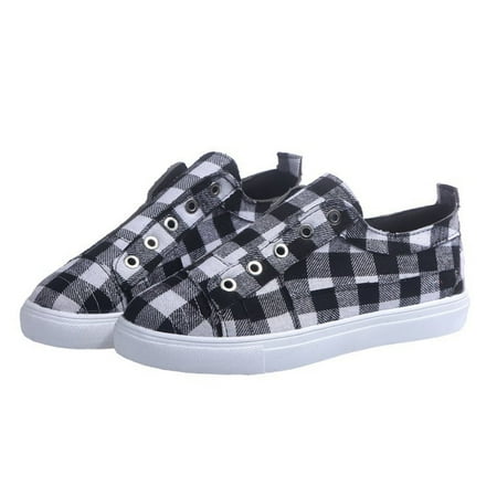 huanledash Women Casual Plaid Canvas Low-cut Flat Sneakers Sports Trainers Anti Skid Shoes
huanledash Women Casual Plaid Canvas Low-cut Flat Sneakers Sports Trainers Anti Skid Shoes
