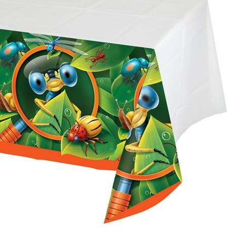 Pack of 6 Bug-Eyed Disposable Rectangle Plastic Banquet Party Table Covers 102