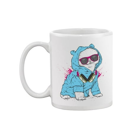 Cute Pomeranian In Pajamas . Mug -Image by Shutterstock