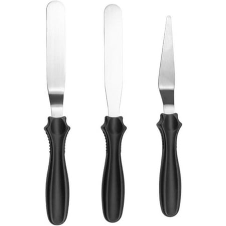 Homgreen 3pcs Cake Spatula Spatula Set with Plastic Handle Icing Spatula Stainless Steel Blade Baking Decorating Black Spatula Cream Frosting Spatula Set(Black)
Homgreen 3pcs Cake Spatula Spatula Set with Plastic Handle Icing Spatula Stainless Steel Blade Baking Decorating Black Spatula Cream Frosting Spatula Set(Black)