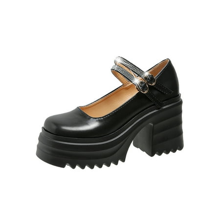 Ritualay Womens Mary Jane Heels Platform Dress Shoes Chunky Lolita Shoe Casual Non-Slip Pumps Party Office High Heel Black 7
Ritualay Womens Mary Jane Heels Platform Dress Shoes Chunky Lolita Shoe Casual Non-Slip Pumps Party Office High Heel Black 7