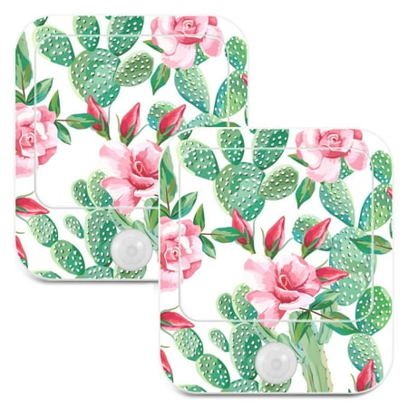 ALAZA Cactus Succulents Rose Flower Cute Night Lights Plug into Wall -2 Pack Motion Sensor & Dusk to Dawn Sensor Adjustable Brightness & Warm White
ALAZA Cactus Succulents Rose Flower Cute Night Lights Plug into Wall -2 Pack Motion Sensor & Dusk to Dawn Sensor Adjustable Brightness & Warm White