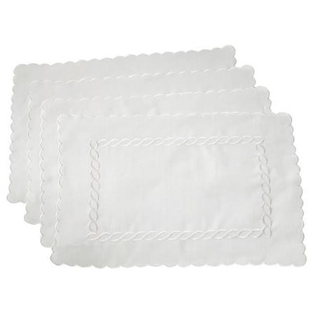 SARO Braided Embroidery Design Table Mats - Set of 4 
SARO Braided Embroidery Design Table Mats - Set of 4