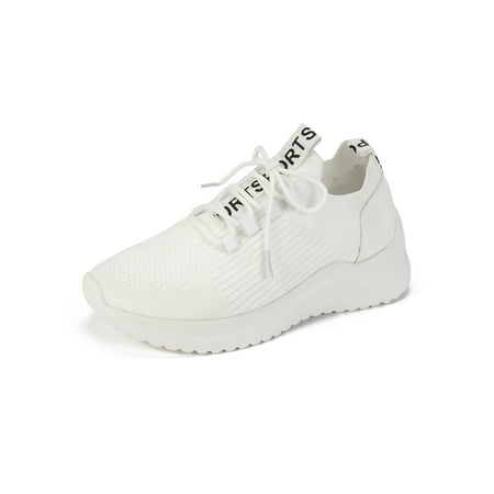 SIMANLAN Womens Running Shoe Slip On Trainers Knit Upper Sock Sneakers Women Anti-Slip Walking Shoes Ladies Wedge Flats White 5
SIMANLAN Womens Running Shoe Slip On Trainers Knit Upper Sock Sneakers Women Anti-Slip Walking Shoes Ladies Wedge Flats White 5
