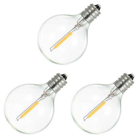 MIXFEER DC3V 0.1W G40 Replacement Light Bulbs 3Pack E12 Screw Base Glass Globe Bulbs for String Light Indoor Outdoor Patio Decor Warm White
MIXFEER DC3V 0.1W G40 Replacement Light Bulbs 3Pack E12 Screw Base Glass Globe Bulbs for String Light Indoor Outdoor Patio Decor Warm White
