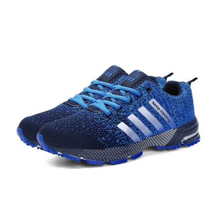 Men‘s Fashion Blue Mesh Running Sneakers