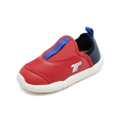 Toyella Fashionable And Simple Children s Soft-soled Toddler Shoes Red 20