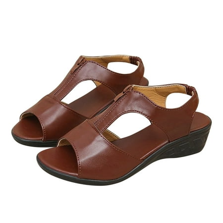 Lhked New Comfortable Soft Sole Mother Shoes Plus Size Wedge Heel Women s Shoes& Brown
Lhked New Comfortable Soft Sole Mother Shoes Plus Size Wedge Heel Women s Shoes& Brown