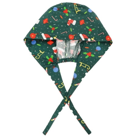NUOLUX 1Pc Cotton Christmas Printed Operating Unisex Lace-up Working (S08)