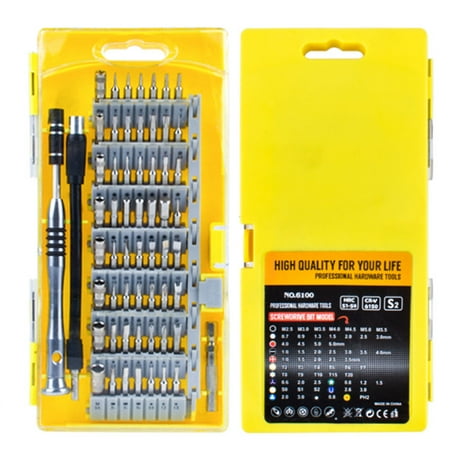 62 in 1 Precision Screwdriver Set Upgrade Mini DIY Repair Kit iPhone Computer Watch and Other Electronic Product Repair Kit Screwdriver Set
62 in 1 Precision Screwdriver Set Upgrade Mini DIY Repair Kit iPhone Computer Watch and Other Electronic Product Repair Kit Screwdriver Set