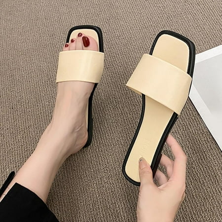 NECHOLOGY Slippers Boots for Women Fashion Summer Women Slippers Flat Lightweight Solid Color Open Women Warm Slippers Beige 6.5
NECHOLOGY Slippers Boots for Women Fashion Summer Women Slippers Flat Lightweight Solid Color Open Women Warm Slippers Beige 6.5