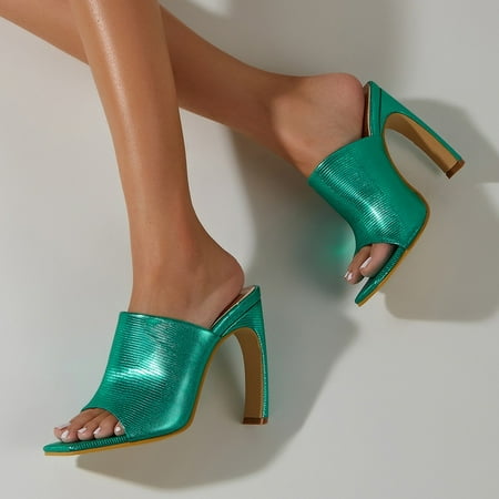 Holiday Savings 2022! Rourlinge Women s Shoes Casual Solid Color Slip-on Super High Heels Square Toe Snake Pattern Sandals Green 40
Holiday Savings 2022! Rourlinge Women s Shoes Casual Solid Color Slip-on Super High Heels Square Toe Snake Pattern Sandals Green 40