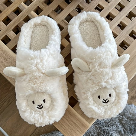 Cozy Cartoon Sheep Plush Slippers for Men - Soft Sole Non-Slip Rubber Sole Perfect for Indoor & Dorm Use
Cozy Cartoon Sheep Plush Slippers for Men - Soft Sole Non-Slip Rubber Sole Perfect for Indoor & Dorm Use