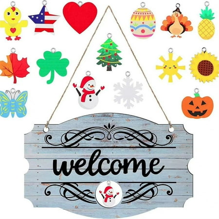 Eudgs Welcome Door Sign Christmas Fall Sign Seasonal Front Door Wood Welcome Sign Wall Hanging Porch Interchangeable Christmas Beads Garland for Windows Hummingbird Dance Christmas Ornament Gemstones
Eudgs Welcome Door Sign Christmas Fall Sign Seasonal Front Door Wood Welcome Sign Wall Hanging Porch Interchangeable Christmas Beads Garland for Windows Hummingbird Dance Christmas Ornament Gemstones