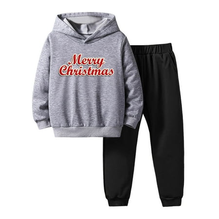 Yoryorlue Toddler Boys Girls Winter Christmas Long Sleeve Letter Prints Hoodie Tops Pants 2PCS Outfits Clothes Set
Yoryorlue Toddler Boys Girls Winter Christmas Long Sleeve Letter Prints Hoodie Tops Pants 2PCS Outfits Clothes Set