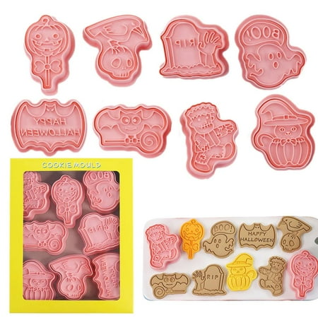 Ksruee Halloween Cookie Cutters Set 8PCS Halloween Cookie Cutter Set with Pumpkin Bat Ghost Cat Tombstone Shapes 3D Cute Biscuit Mold with Pumpkin Bat Ghost Cat Tombstone Skull Design decent
Ksruee Halloween Cookie Cutters Set 8PCS Halloween Cookie Cutter Set with Pumpkin Bat Ghost Cat Tombstone Shapes 3D Cute Biscuit Mold with Pumpkin Bat Ghost Cat Tombstone Skull Design decent