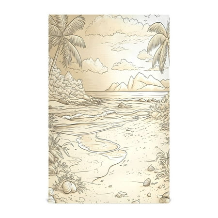 Beach and Palm Trees Kitchen Towels Set of 4 Tea Towels for Kitchen Decorative Waffle Dishcloths 28x18in 
Beach and Palm Trees Kitchen Towels Set of 4 Tea Towels for Kitchen Decorative Waffle Dishcloths 28x18in