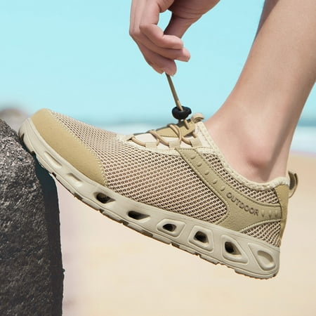 XIAQUJ Men Sports Shoes Summer New Pattern Fashion Hollow Mesh Breathable Comfortable Elastic Bland Lightweight Quick Drying Tracing Shoes Sneakers for Men 2024 Khaki 9(41)
XIAQUJ Men Sports Shoes Summer New Pattern Fashion Hollow Mesh Breathable Comfortable Elastic Bland Lightweight Quick Drying Tracing Shoes Sneakers for Men 2024 Khaki 9(41)