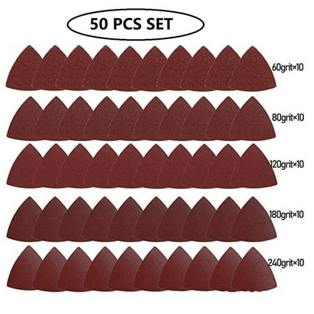 VEAREAR Essential Hardware tools 50Pcs 80mm Sandpaper Triangular Wear-resistant Alumina Assorted Sanding Paper Set for Hard Wood
VEAREAR Essential Hardware tools 50Pcs 80mm Sandpaper Triangular Wear-resistant Alumina Assorted Sanding Paper Set for Hard Wood