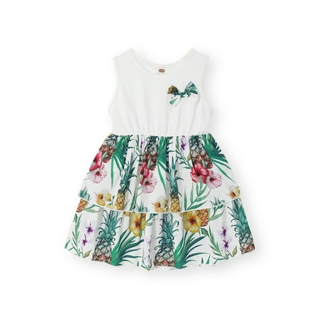 4T Toddler Baby Girls Dress Sleeveless Round Neck Bow Tie Floral Print Dress 1PCS Summer Dress 4-5T Months White
4T Toddler Baby Girls Dress Sleeveless Round Neck Bow Tie Floral Print Dress 1PCS Summer Dress 4-5T Months White