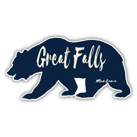 Great Falls Montana Souvenir 3x1.5-Inch Fridge Magnet Bear Design