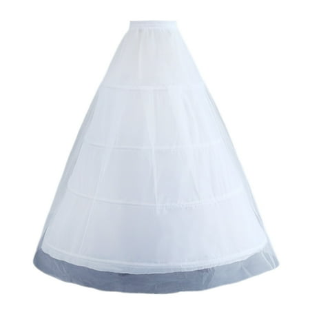 JNANEEI Womens 4 Hoop Double Layer A-Line Wedding Ball Gown Petticoat Underskirt Crinoli
JNANEEI Womens 4 Hoop Double Layer A-Line Wedding Ball Gown Petticoat Underskirt Crinoli