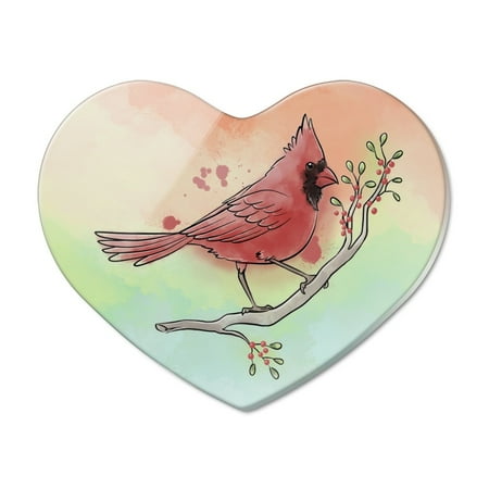 Northern Cardinal Watercolor Northeastern Bird Heart Acrylic Fridge Refrigerator Magnet
Northern Cardinal Watercolor Northeastern Bird Heart Acrylic Fridge Refrigerator Magnet