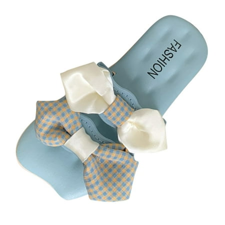 NIUREDLTD Children Slippers Front And Back Double Bow Plaid Girl Slippers Soft Bottom Beach Children Slippers Size 28
NIUREDLTD Children Slippers Front And Back Double Bow Plaid Girl Slippers Soft Bottom Beach Children Slippers Size 28