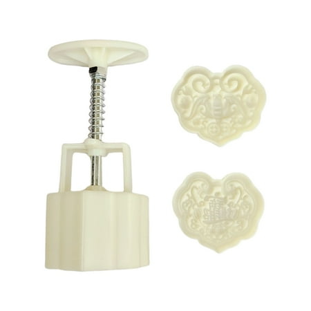 75g Plastic Mooncake Moulds Chinese Ruyi Shape Mooncake Mold DIY Baking Tool Kit