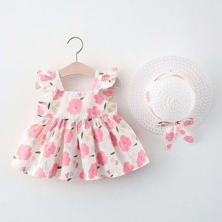 QISIWOLE Toddler Baby Girl Summer Cute Print Dress With Suspenders With Hat Discount !
QISIWOLE Toddler Baby Girl Summer Cute Print Dress With Suspenders With Hat Discount !